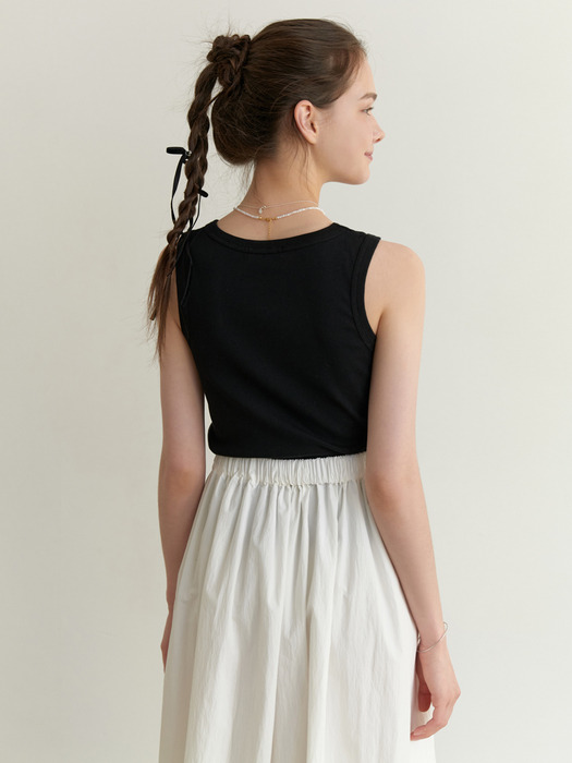 Minimal sleeveless (black)