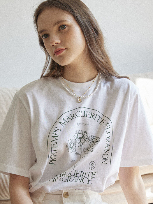 Marguerite T-shirt  - White