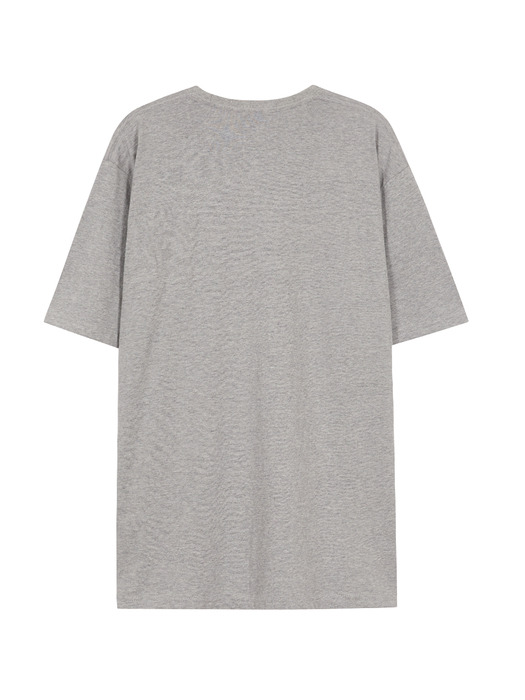 NEW YORK STAR T-SHIRT_melange grey