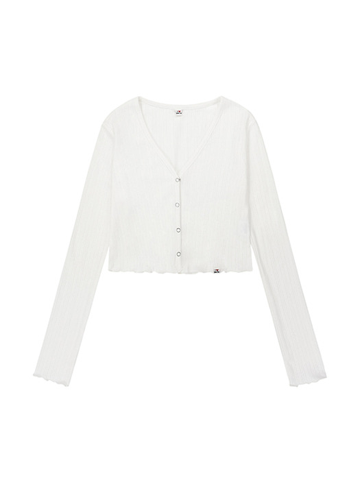 GURLS BASIC CARDIGAN WHITE