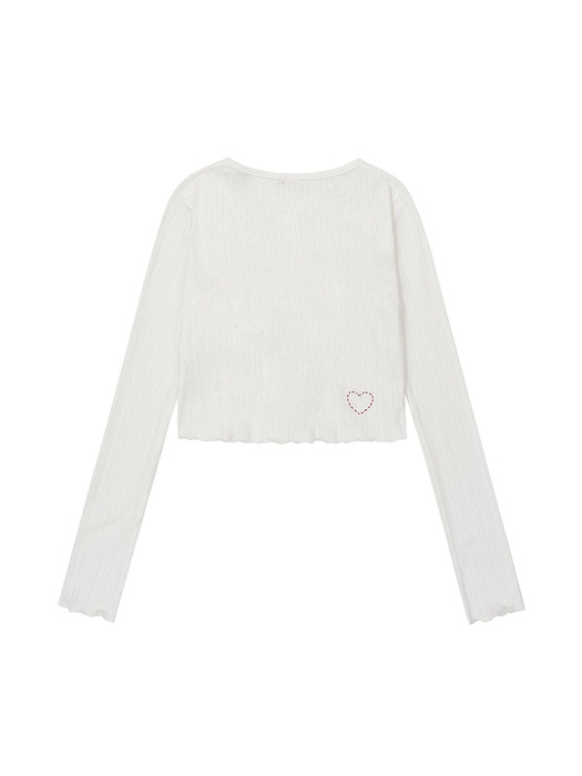 GURLS BASIC CARDIGAN WHITE