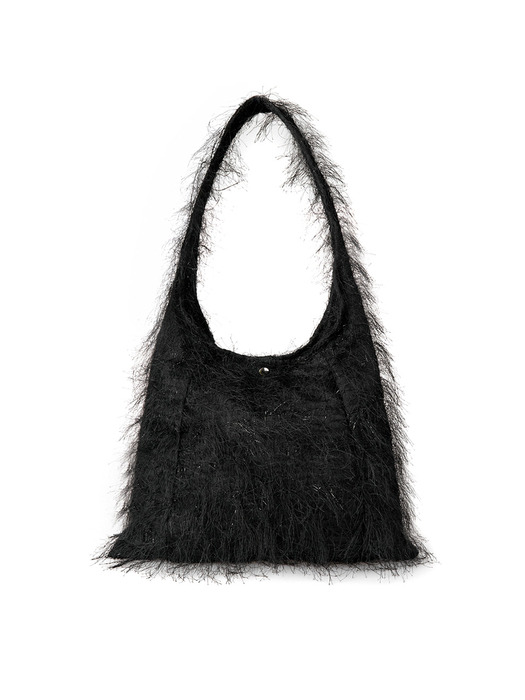 [by Atelier] EASY HOBO BAG_HAIRY BLACK