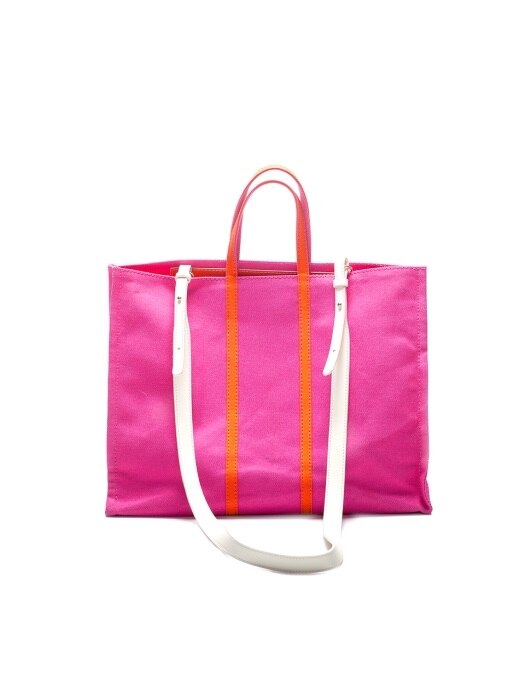tashiana No.7 canvas tote bag_pink