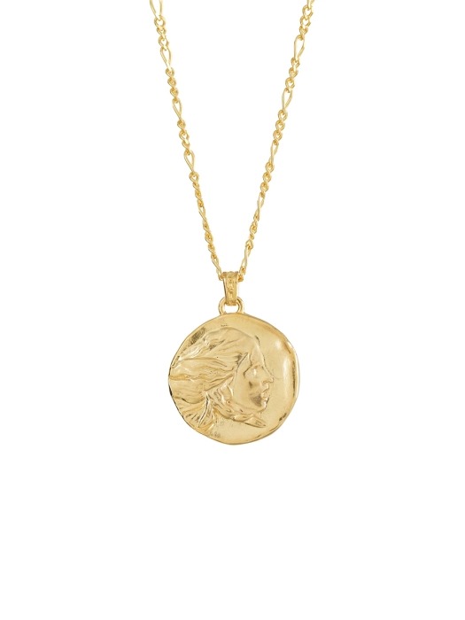 Bernini daphne coin necklace (925 silver)