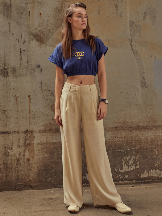 [Drama Easy] Summer Wide-leg Trousers (4Colors) 