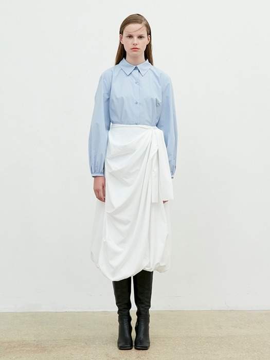 Shirring Skirt [White]