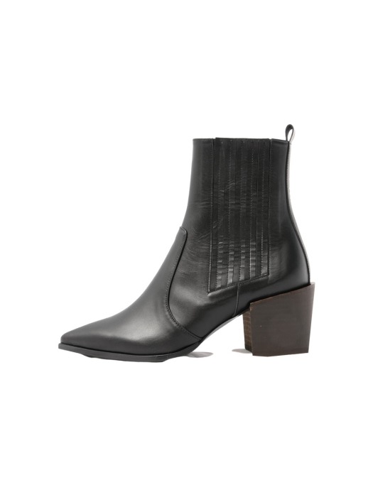 basic ankle boots ( black )