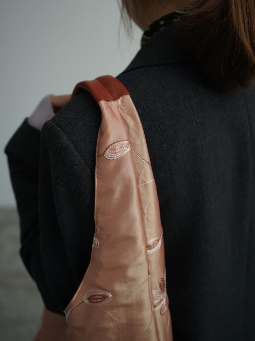 pure peach shoulder bag
