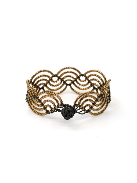 LUX bracelet, Brown & Bronze