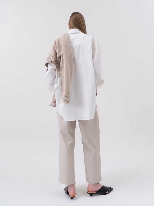 SS20 Structured Tuck Pants Beige
