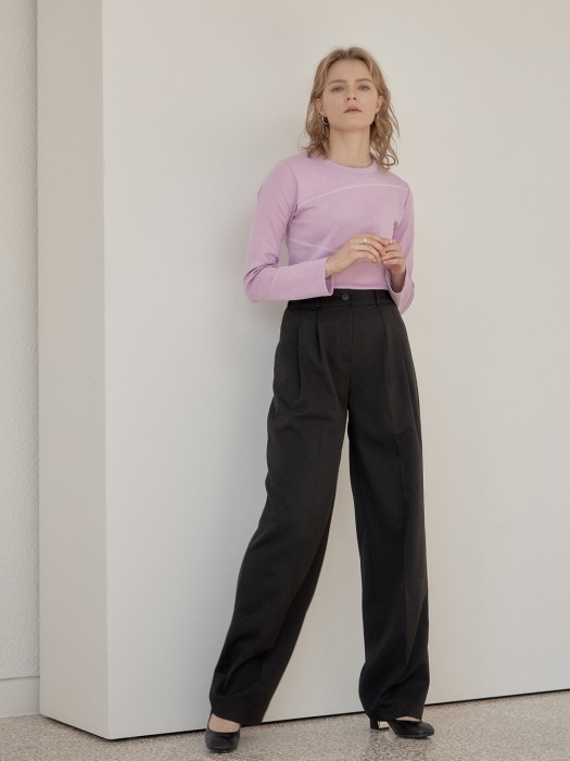 TUCKED PANTS_BLACK