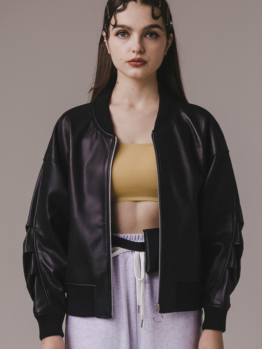 LAMBSKIN BACK-SLIT RIDER JACKET