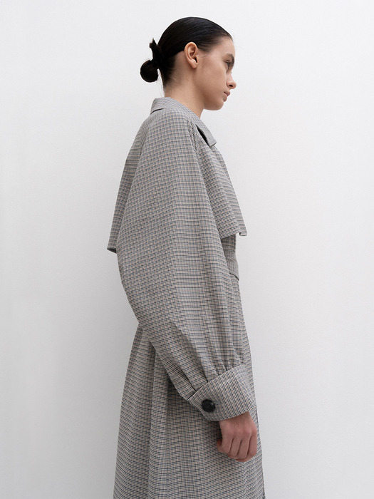 (WHITNEY) HOUNDSTOOTH TRENCH COAT_SB