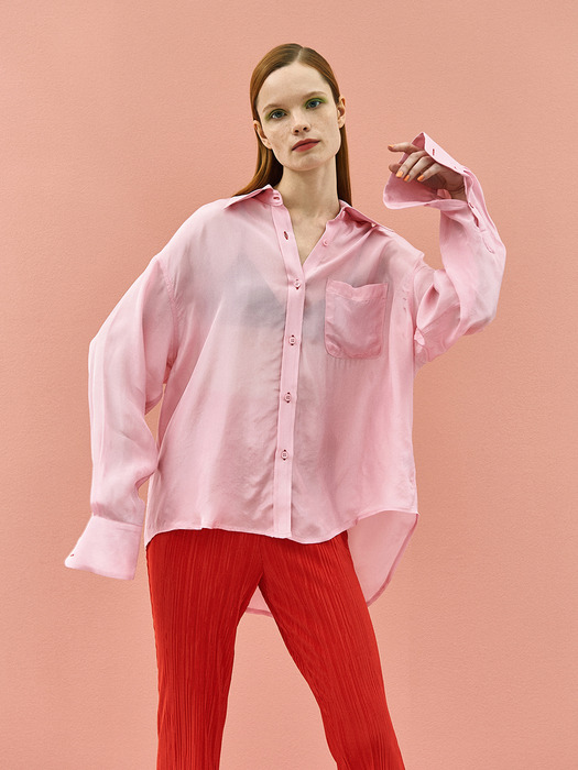 Shining Color Shirt in Pink