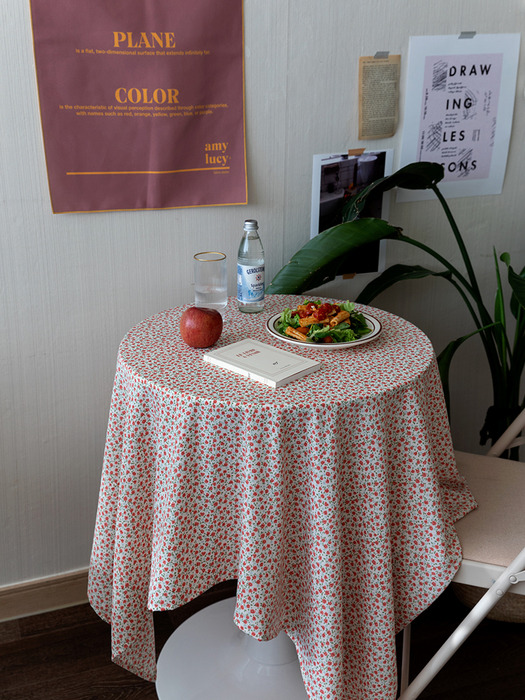 온더쁘띠오렌지꽃 2size 식탁보 테이블보 테이블러너
