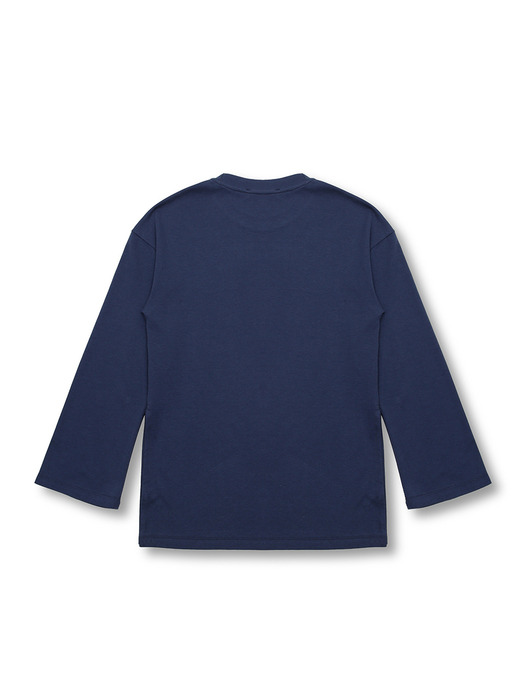 SIDE VENT LONG SLEEVE (NAVY)