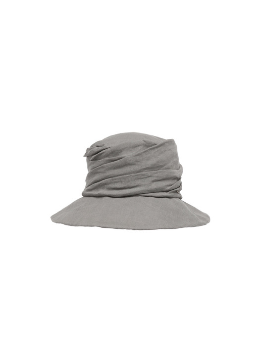 Drapery bucket hat - Milky grey