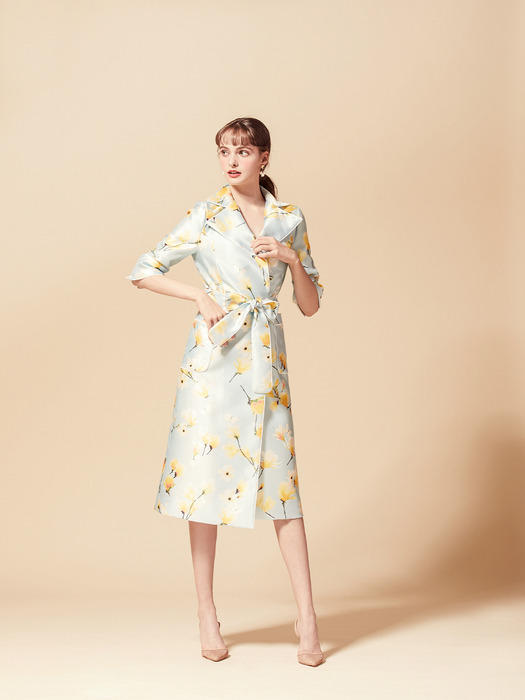 SILKY LUXURY PRINTING PATTERN DRESS [ 실키 럭셔리 프린팅 패턴 드레스 ] RM9J01