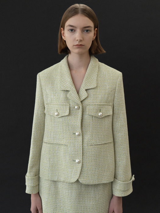 Tweed refined jacket