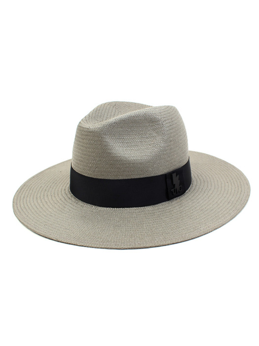 Gray Long Summer Fedora 라피아햇