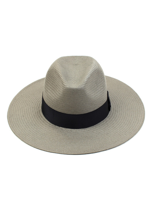 Gray Long Summer Fedora 라피아햇