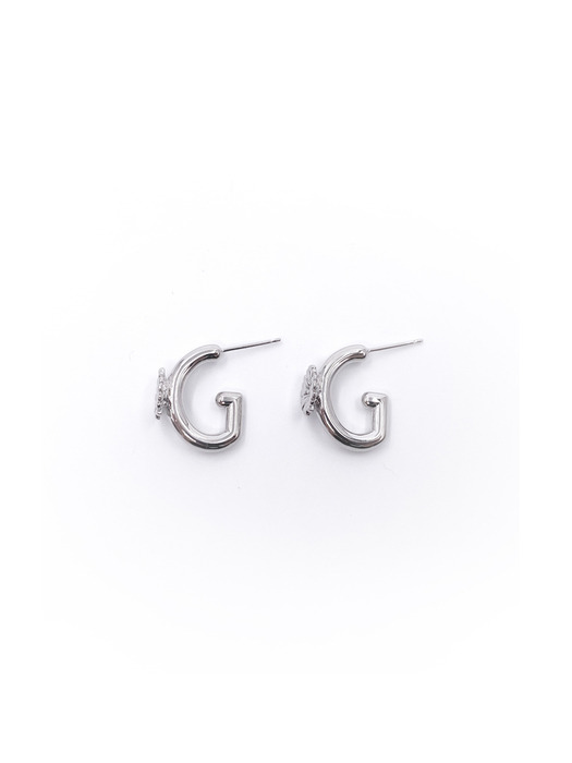 7th Blossom on G Earring (Silver)