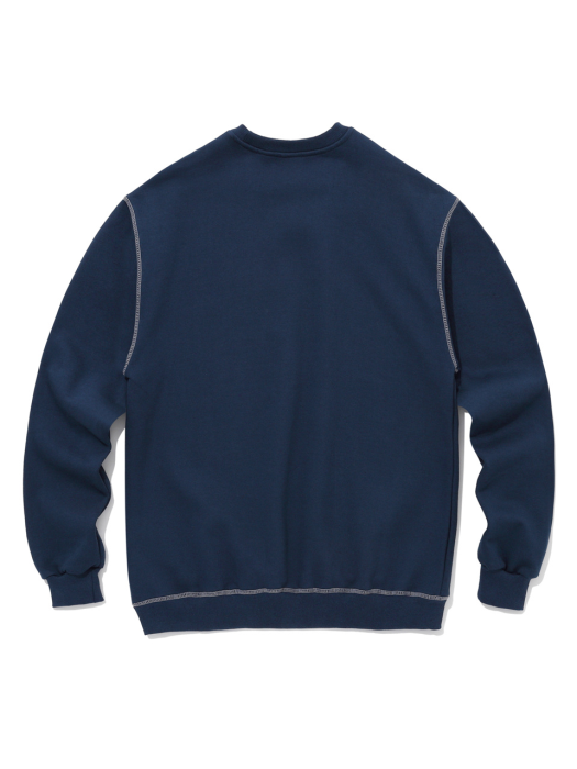 20ICMFW022 III Stitch sweatshirt_Navy blue