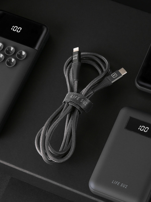라이프썸 USB C to 8핀 PD 고속충전 케이블 1.5M (LFS-HA38) 2종 택1