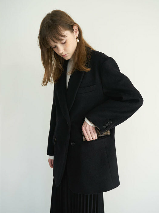 20 Winter_Black Wool OverFit Blazer