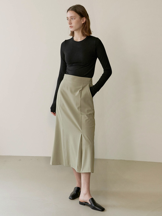 Aline slit skirt - Mint