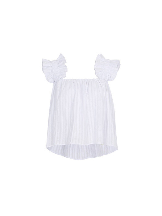 FRILL SLEEVELESS BLOUSE_WHITE (EEOO2BLR06W)