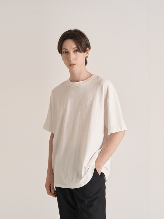 Cotton Overfit T-Shirt (White)