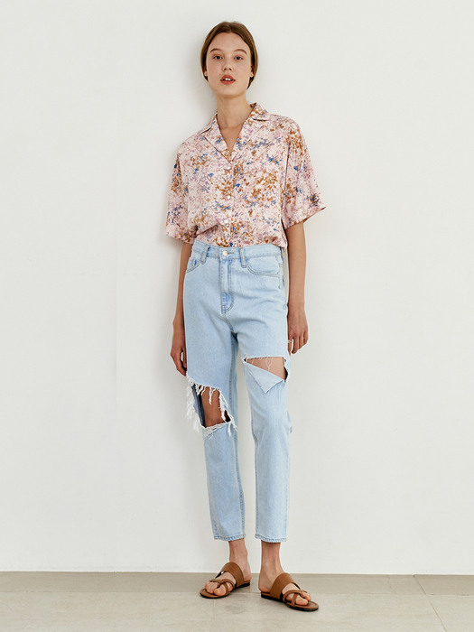 SUMMER DAMAGE DENIM LIGHT-BLUE