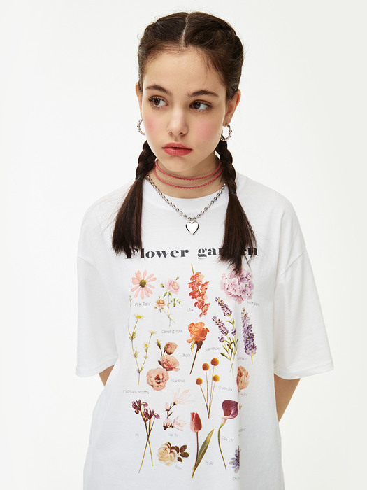 Flower Garden T-shirt [WHITE]