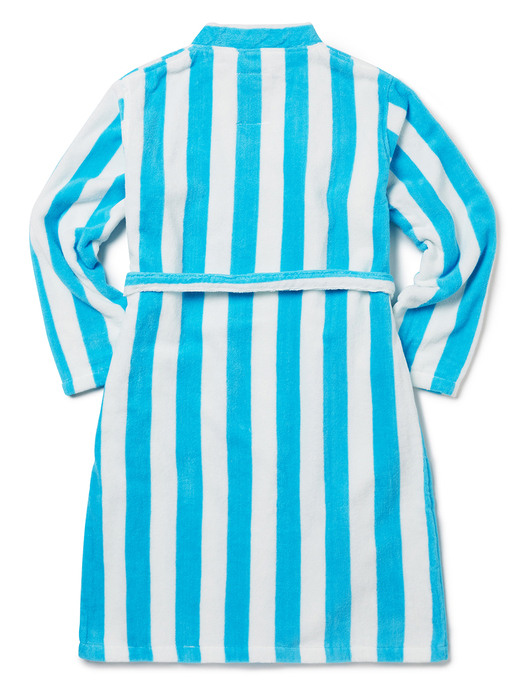 (The Robewear)Sky Blue&Lily White Stripe Light Weight, Free size