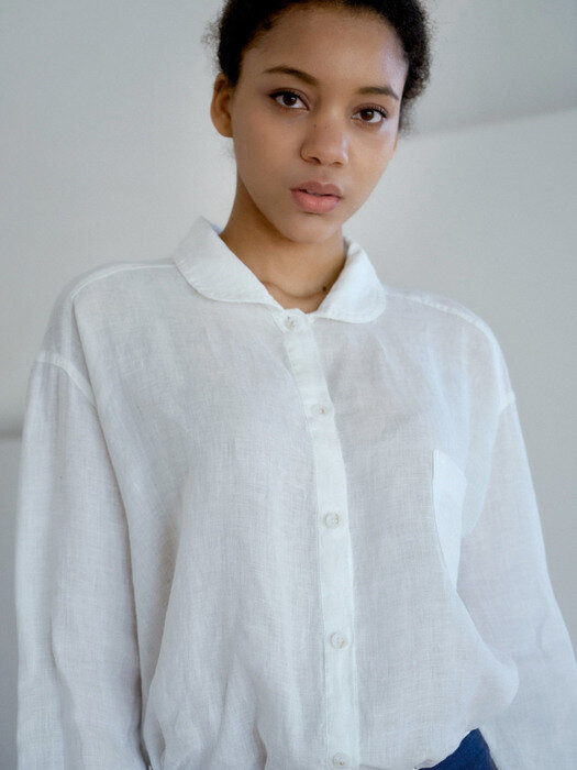 [Linen100%]French linen washer classic shirt - 3color