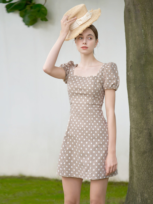 Madeleine Dress Beige