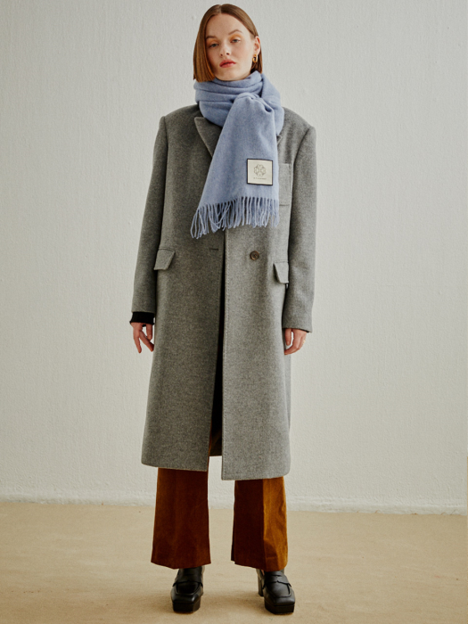 WOOL CASHMERE TAILORED COAT GREY (AECO0F002G2)