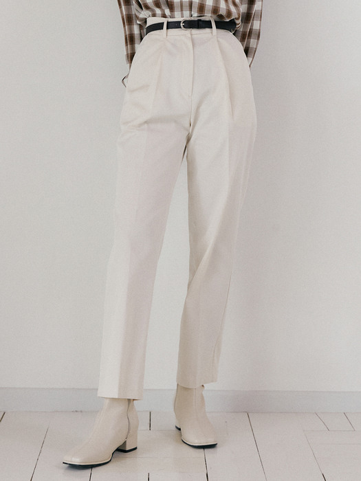 NUE TAPERED FIT PANTS IVORY