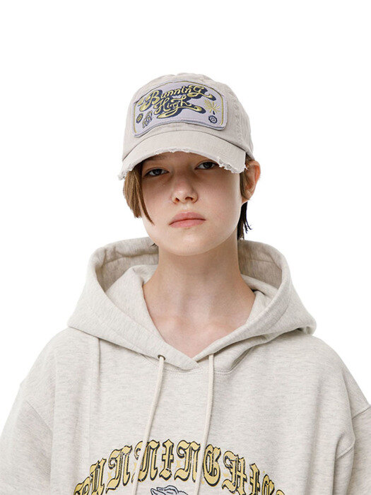 VINTAGE WASHED BASEBALL CAP [BEIGE]