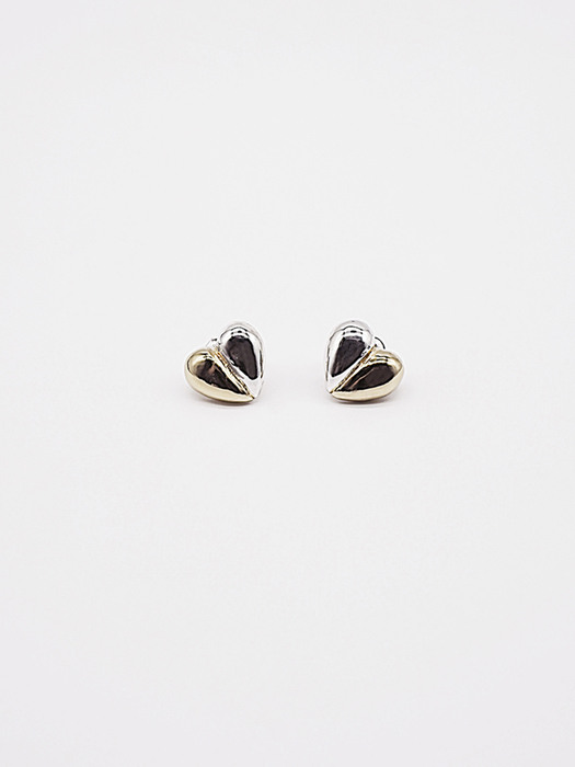 Volume heart earrings