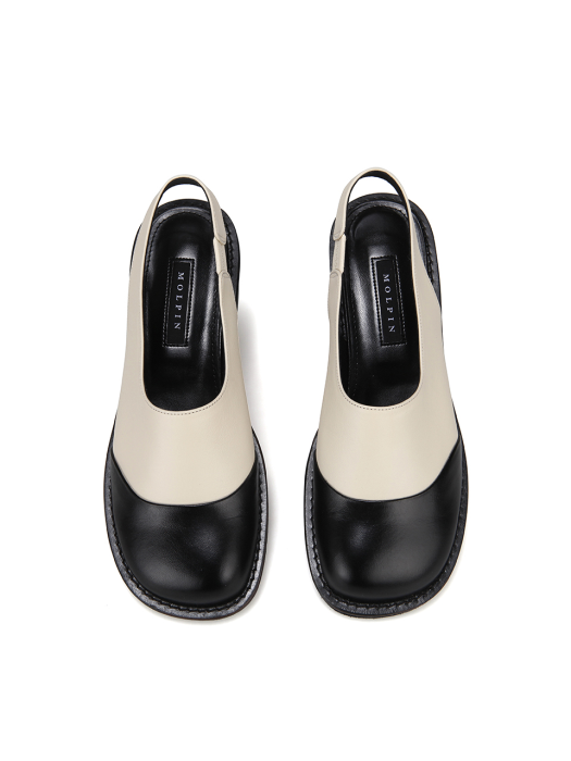 Tone On Backless Loafer_22006(2colors)