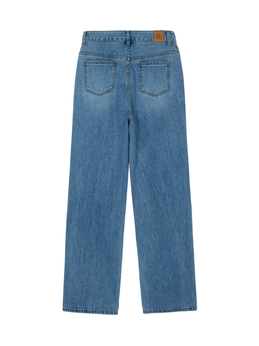 Vintage Wide Straight Jeans in Blue VJ2SL190-22