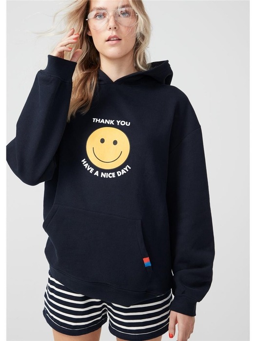 The Oversized Take Out Hoodie - Navy