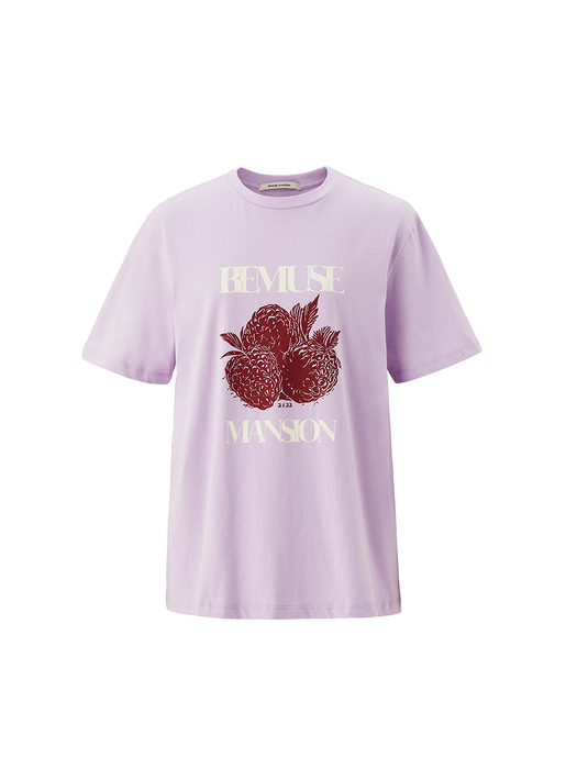 Berry logo tee - Light purple