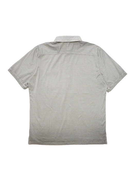 rocky polo collar t-shirt - grey