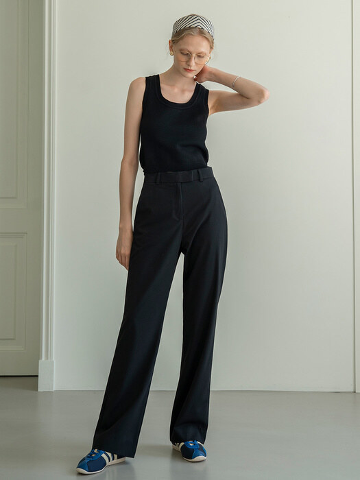 SIPT7050 signature summer trousers_Black