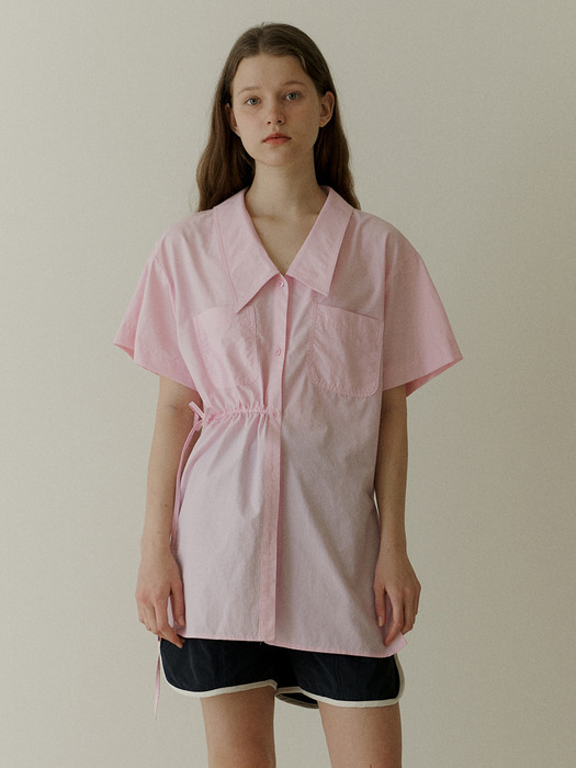 2.02 String long shirt (Pink)