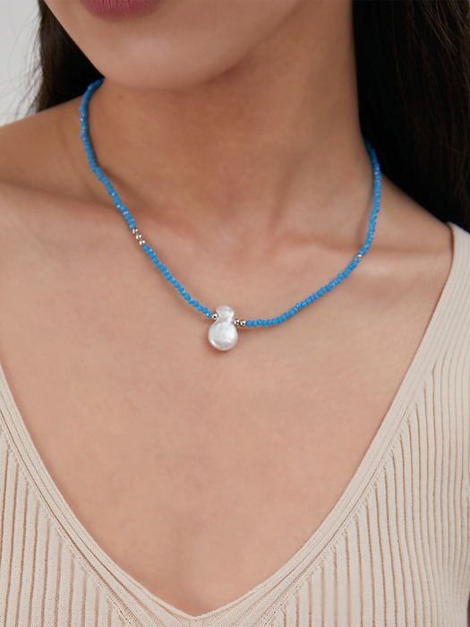 Coral Necklace (Sky blue)