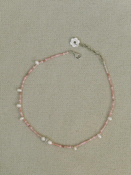 114 Pink Bright Necklace
